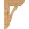 Ekena Millwork Olympic Slat Smooth Bracket w/ Offset Brace, Western Red Cedar, 7 1/2"W x 20"D x 28"H BKT0806X20X28OLY06SWR - alternate 4